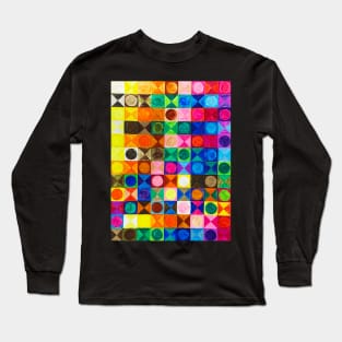 Geometric Watercolor Long Sleeve T-Shirt